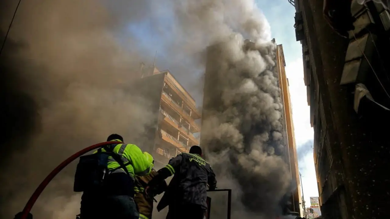 Ataques a&eacute;reos israel&iacute;es sobre Beirut tras el anuncio de un alto el fuego de dos semanas en la guerra entre Estados Unidos e Israel contra Ir&aacute;n, 8 de abril de 2026 - Marwan Naamani/DPA v&iacute;a ZUMA Press/APA Images.